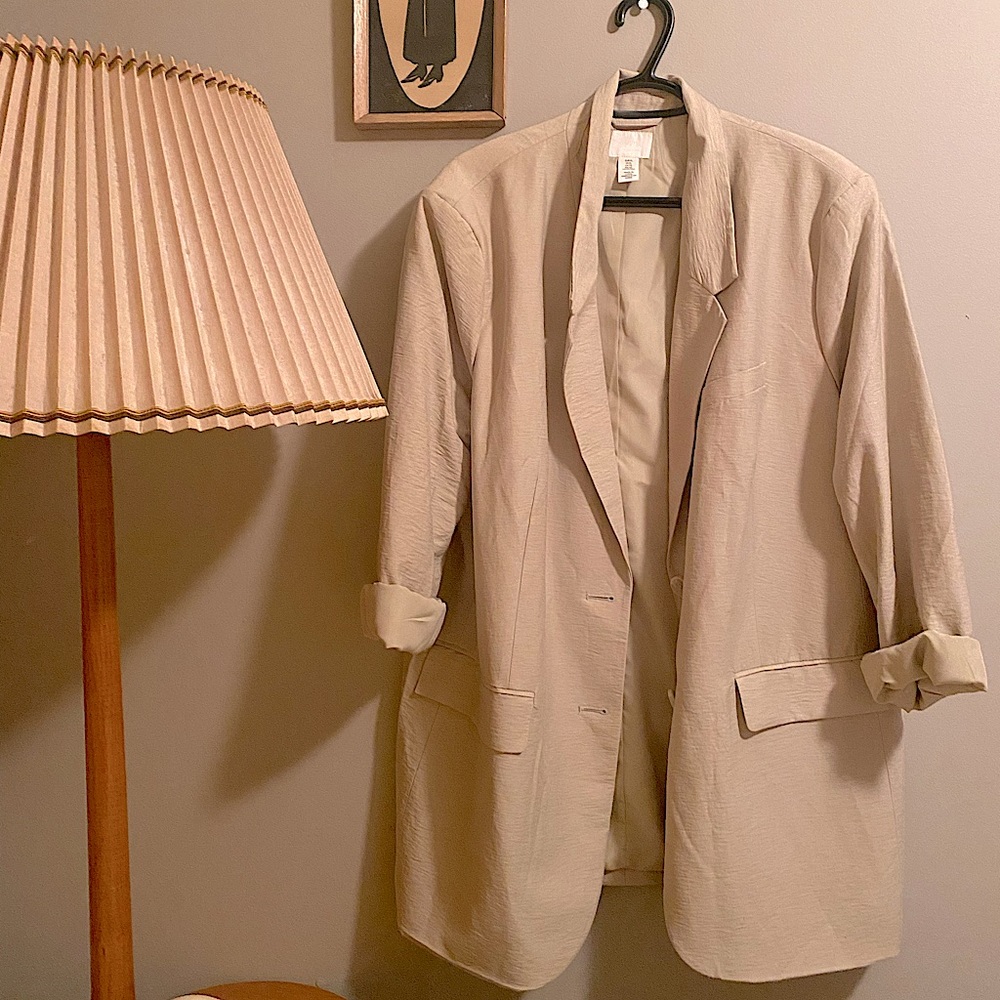 Oversized H&M linen blend blazer